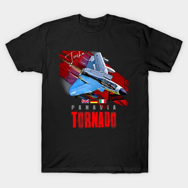 Panavia Tornado European Fighterjet Military Aircraft T-Shirt by aeroloversclothing